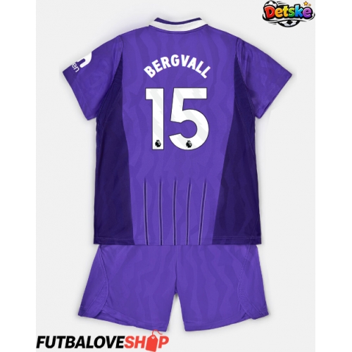 Dres Tottenham Hotspur Lucas Bergvall #15 Tretina pre deti 2026-27 Krátky Rukáv (+ trenírky)